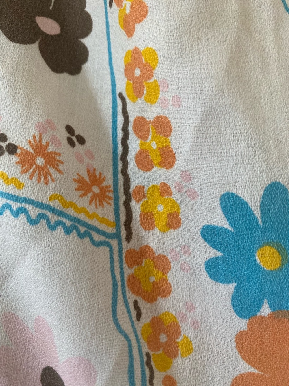 Vintage 60s Mod Floral Mini Skort Dress Romper Union Made Retro Collared 16 - Picture 3 of 14